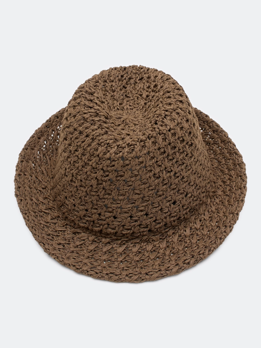 Шляпа с плетеным узором