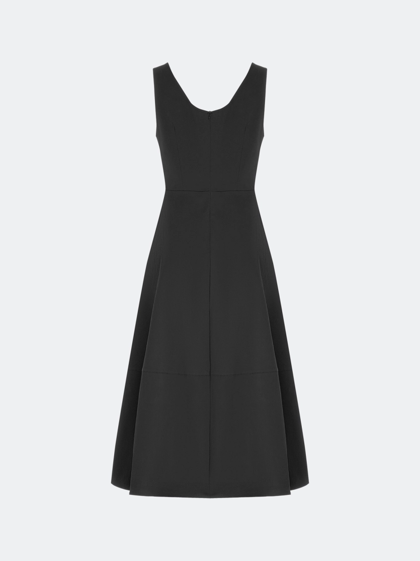 Хлопковое платье-миди