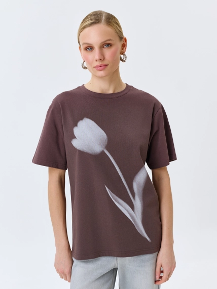 Футболка с акварельным принтом