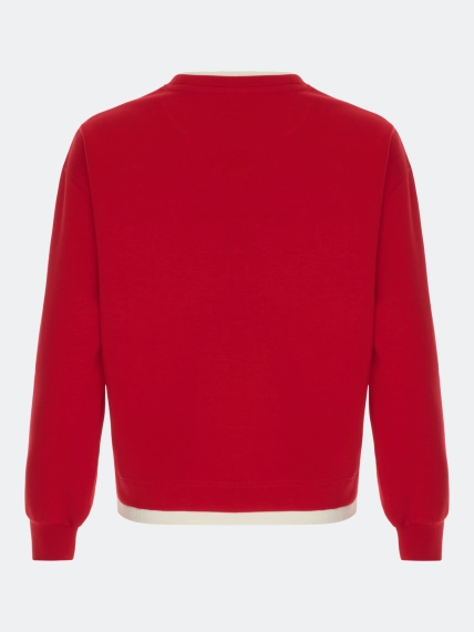 Яркий свитшот с контрастными акцентами