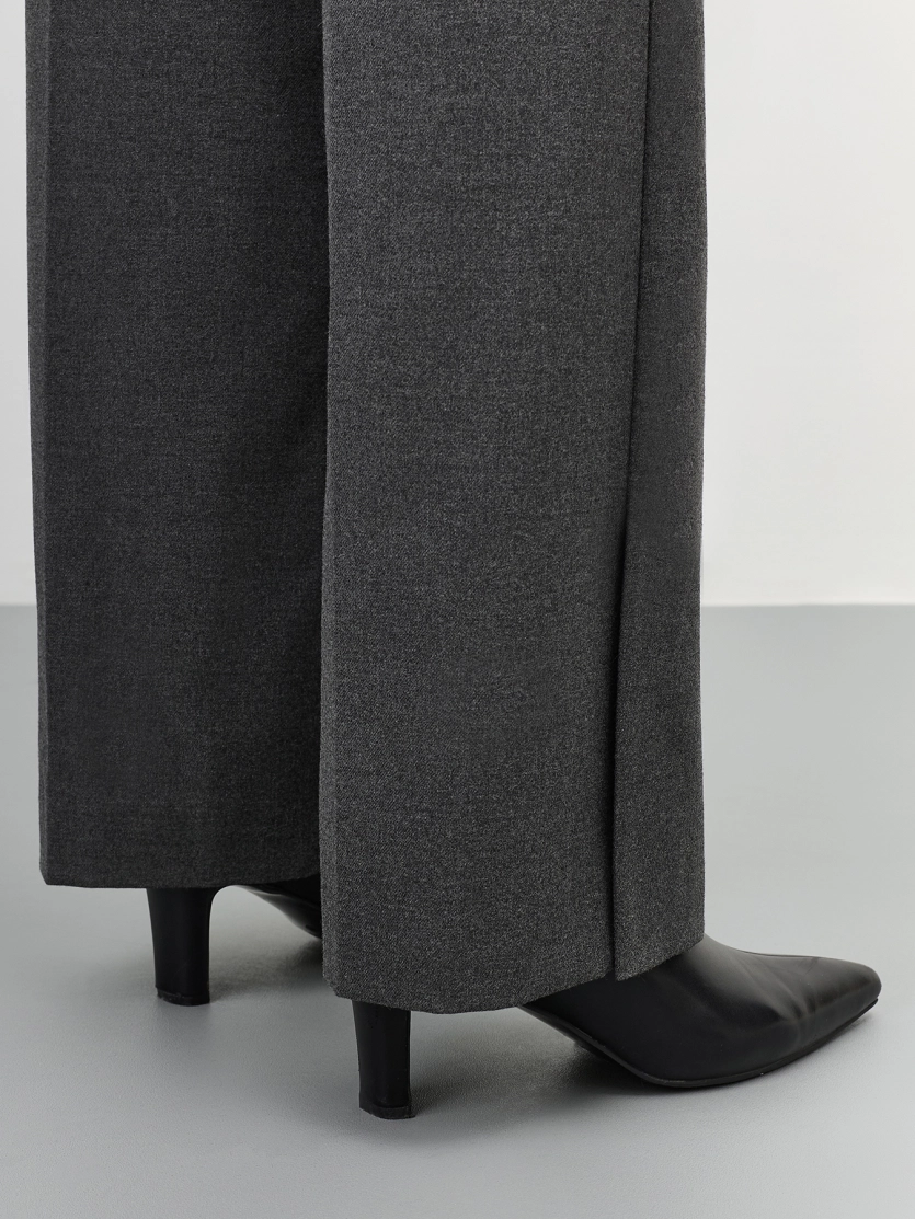 Меланжевые брюки со стрелками