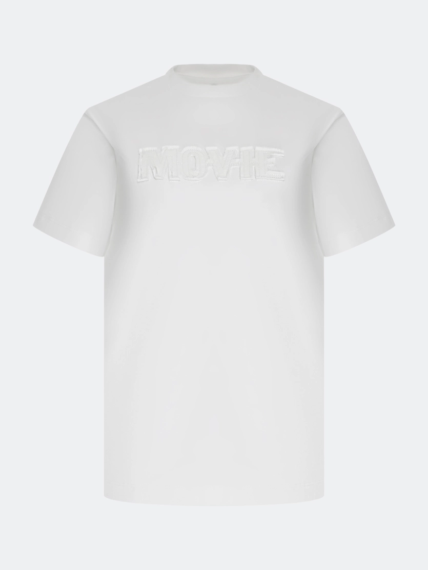 Футболка из 100% хлопка с лаконичной аппликацией