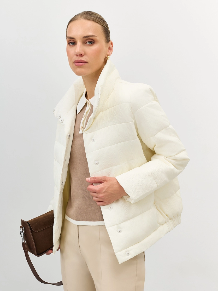 Oversize куртка из фактурной ткани