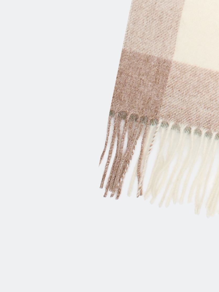 Шерстяной шарф в клетку