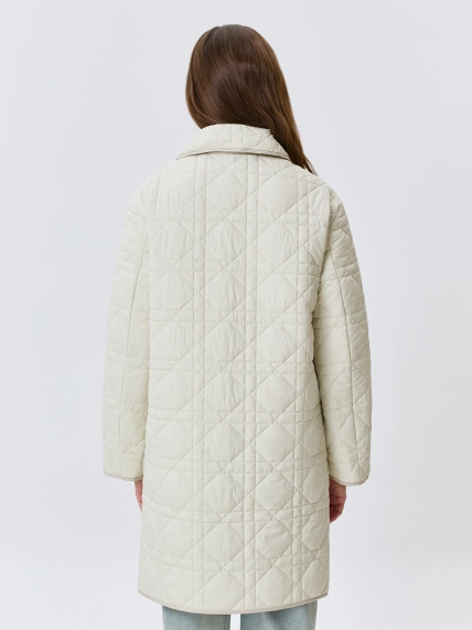Укороченное стеганое пальто