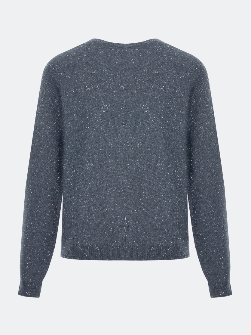 Джемпер из мерцающей пряжи