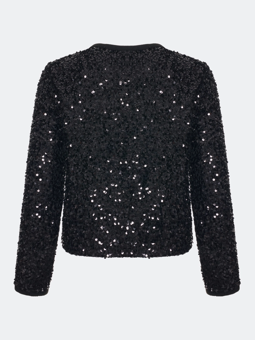 Кардиган с мерцающими пайетками