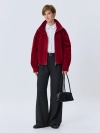 Oversize бомбер из искусственной замши
