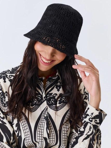 Хлопковая ажурная панама