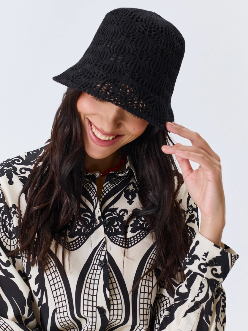 Хлопковая ажурная панама