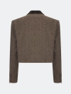 Укороченный жакет из твида