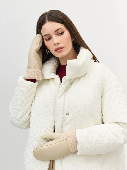 Варежки из искусственной овчины