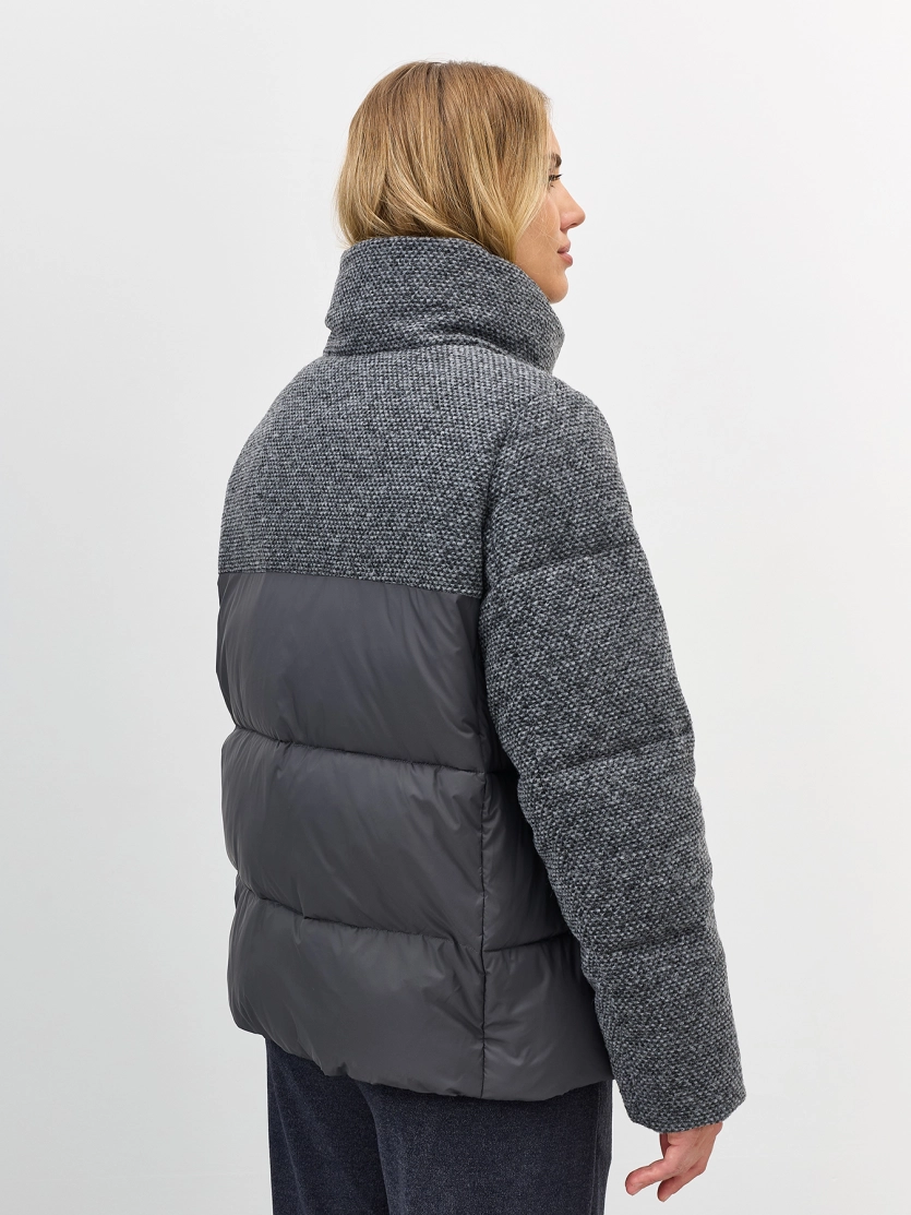 Минималистичная комбинированная куртка