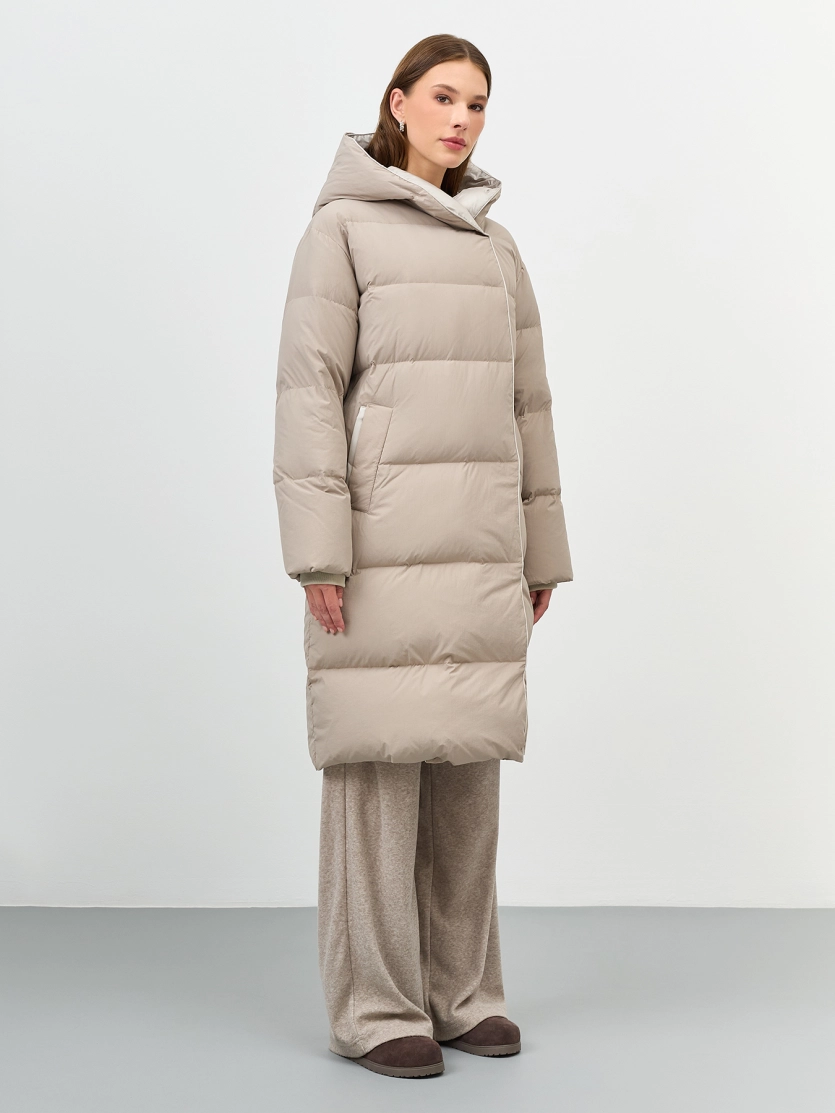 Пуховик с капюшоном