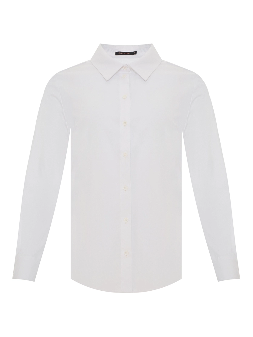 Базовая рубашка из эластичного хлопка