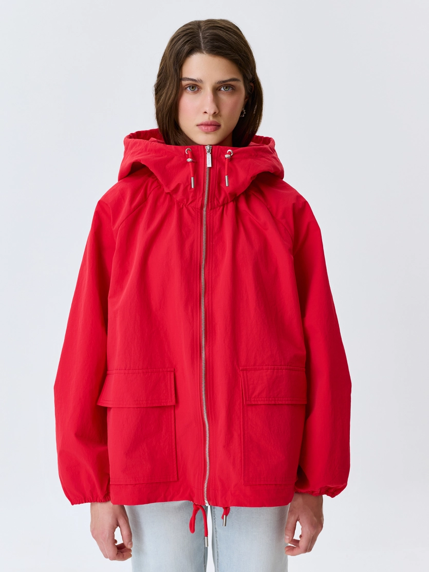Oversize ветровка из 100% нейлона