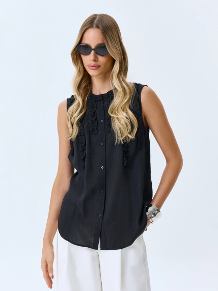 Блузка топ с романтичными рюшами