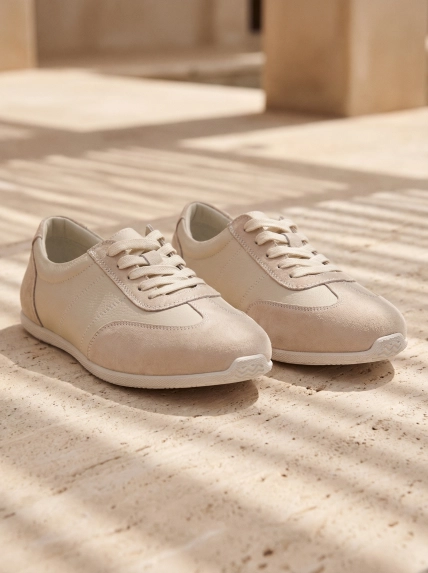 Легкие кроссовки из натуральной кожи