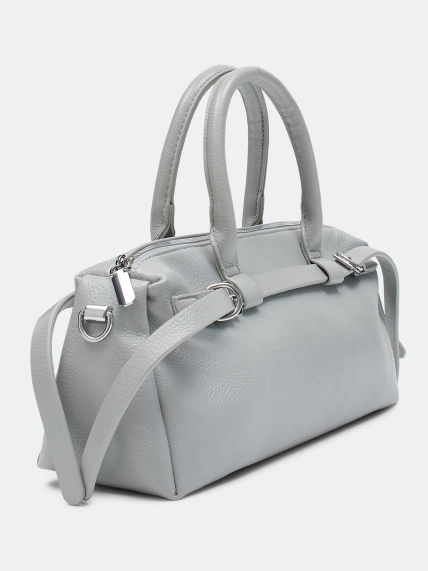 Сумка-багет с декоративными ремешками