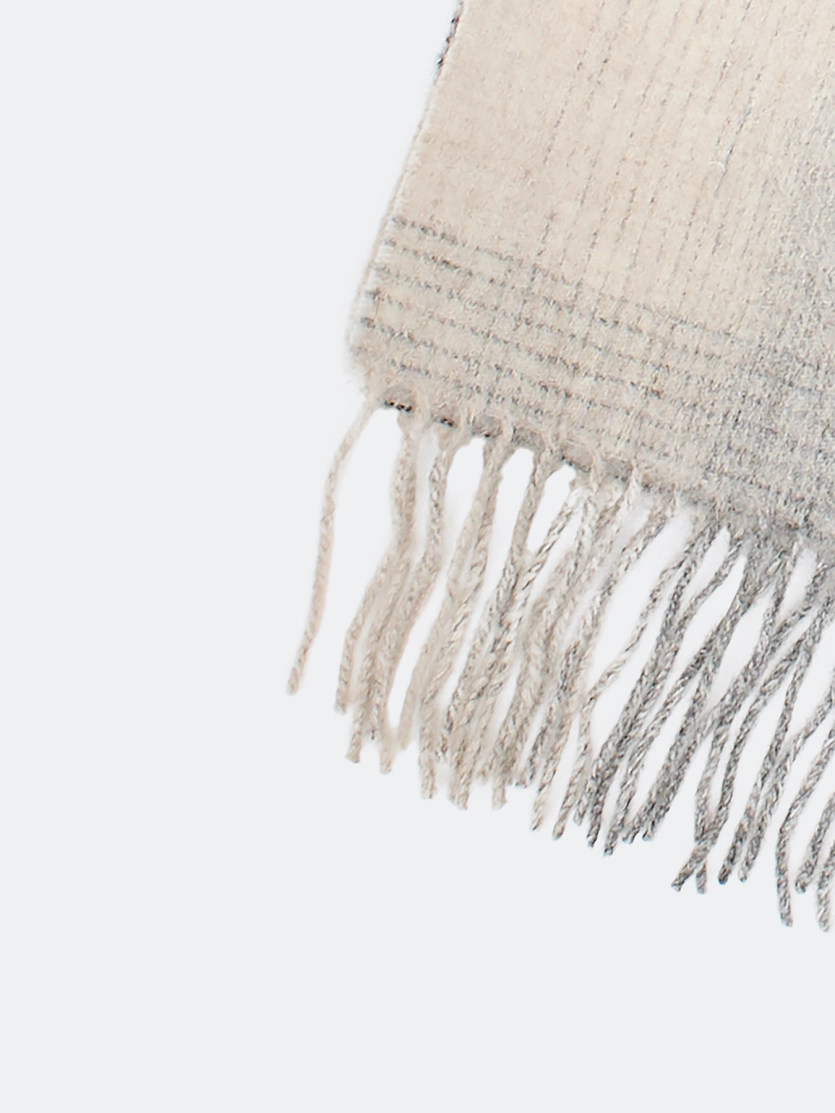 Шарф из 100% шерсти с клетчатым принтом