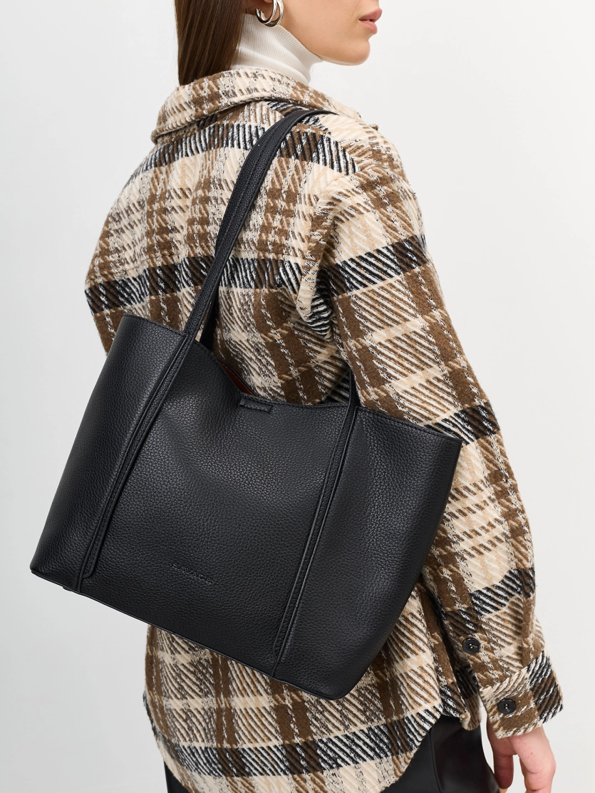 Сумка-шоппер из фактурной эко кожи