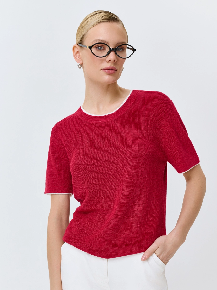 Вязаный джемпер из вискозы