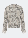 Укороченная блузка с анималистичным принтом