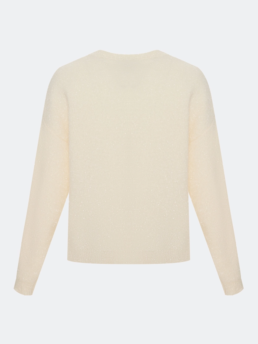 Джемпер из мерцающей пряжи