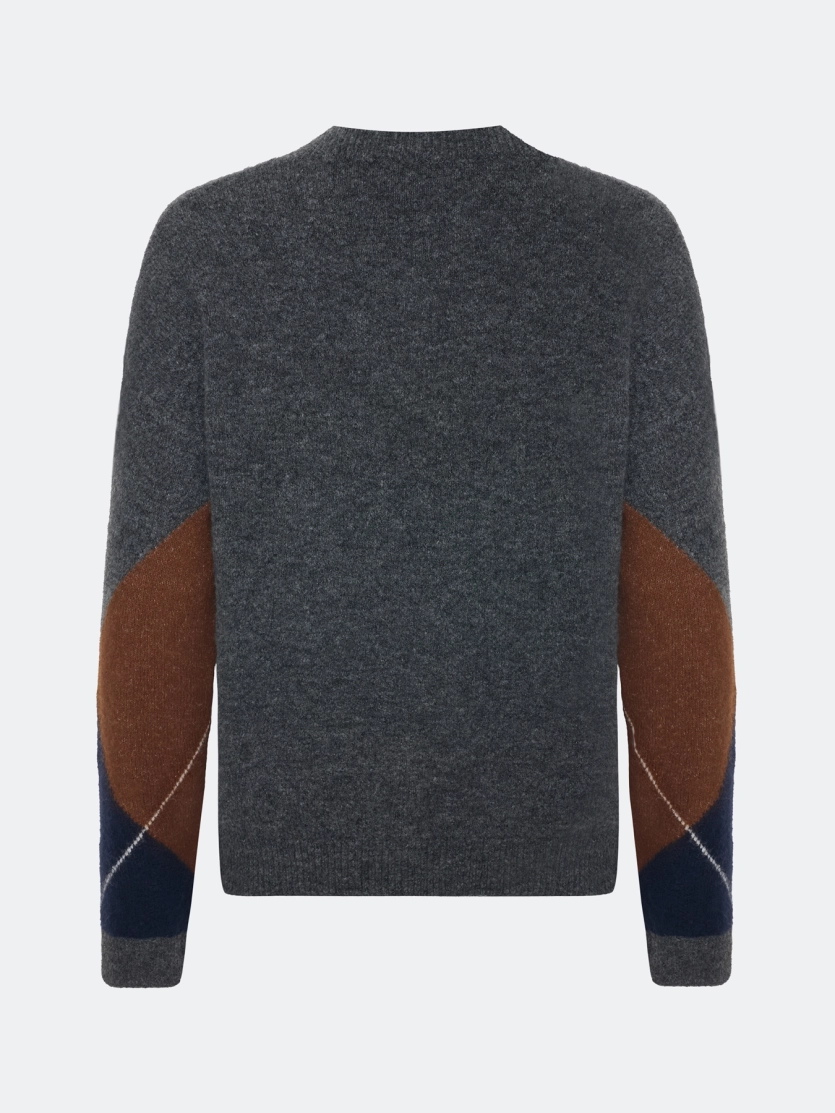 Свитер с узором "аргайл"