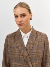 Двубортный жакет в клетку