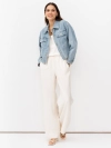 Укороченная oversize джинсовая куртка