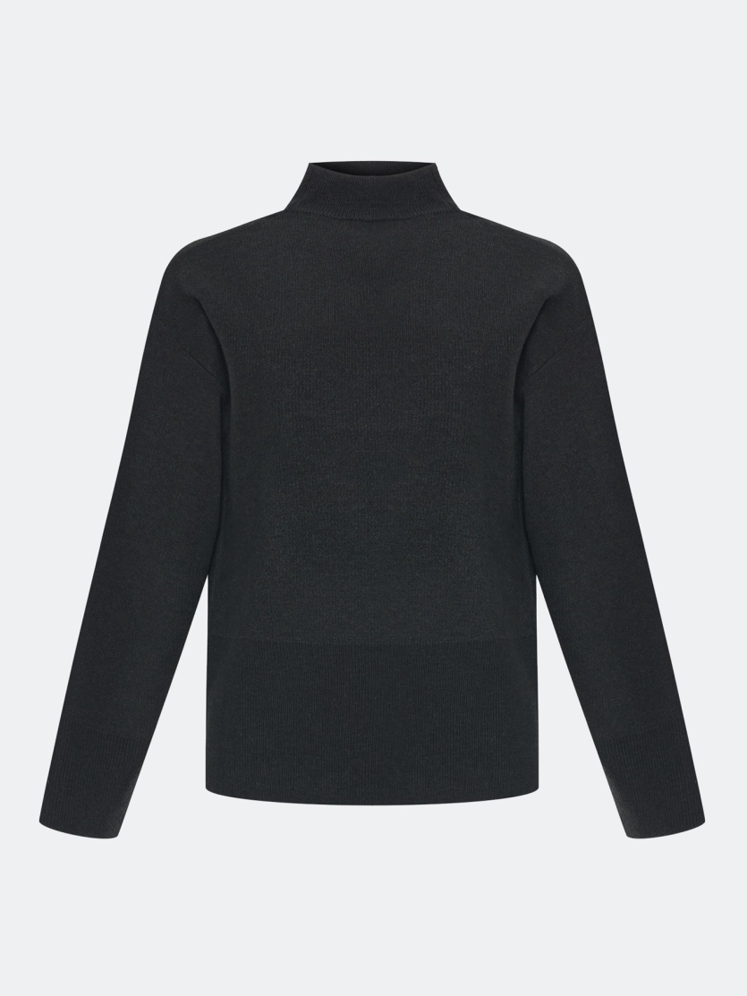 Свободный свитер с шерстью