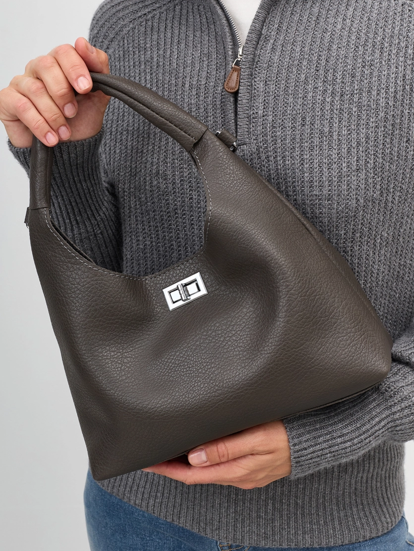 Комплект: сумка с фигурной ручкой и косметичка