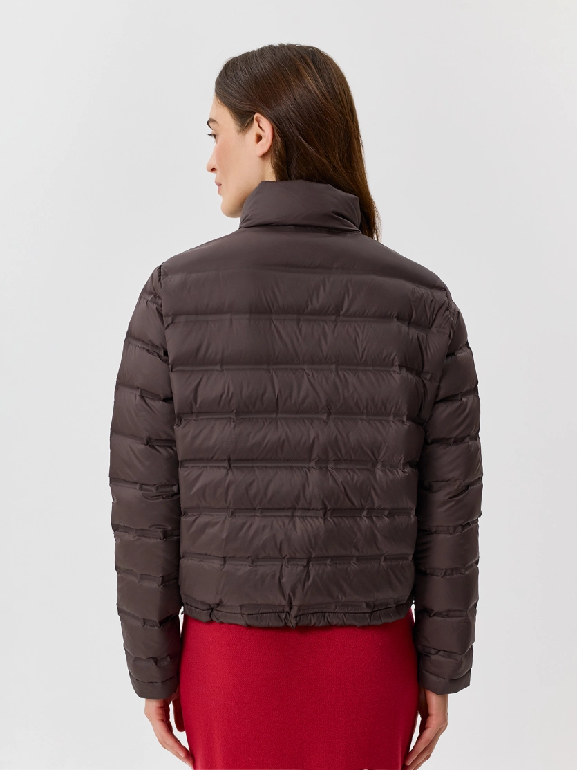 Укороченная куртка на натуральном утеплителе