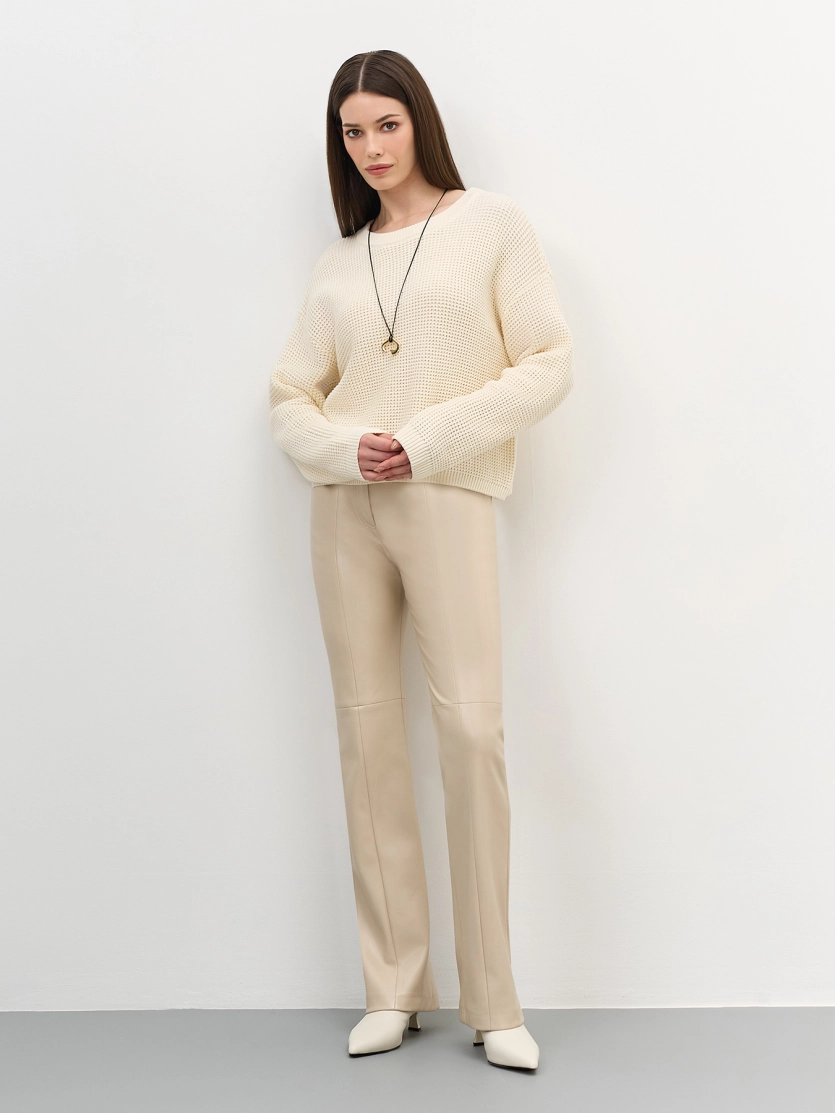 Свитер с текстурной вязкой