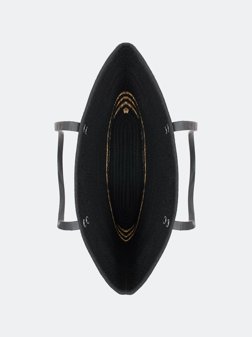 Сумка-шоппер из рафии