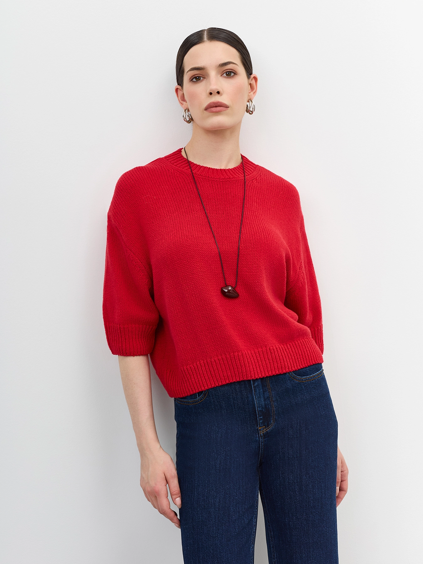 Свободный укороченный свитер SAVAGE