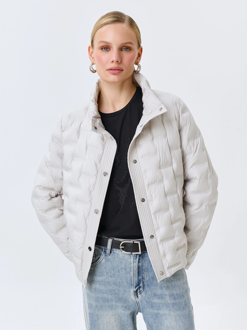 Куртка с абстрактной стежкой