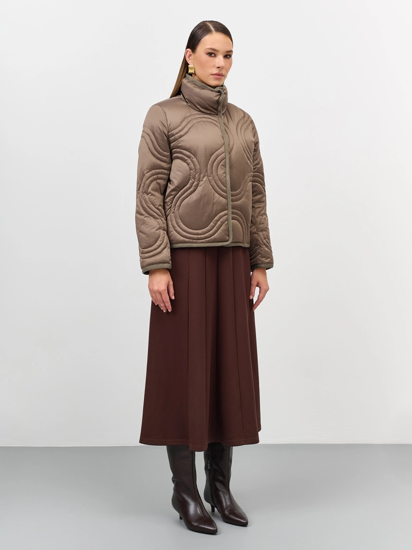 Куртка с фигурной стежкой