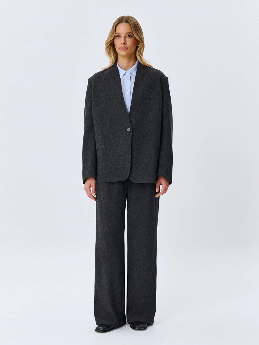 Шерстяной жакет Oversize