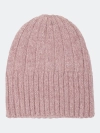 Шапка бини в широкий рубчик с ангорой