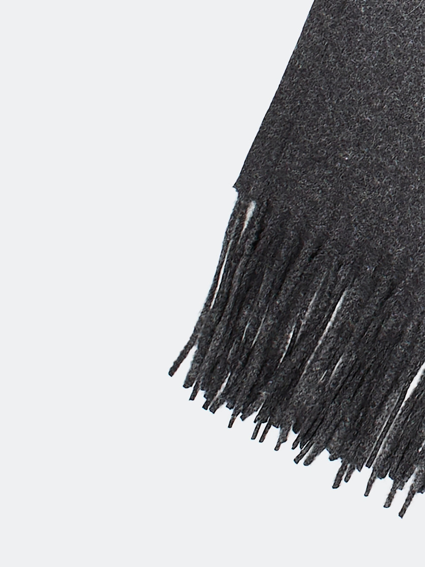 Графитовый палантин с шерстью