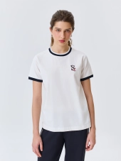 Футболка с контрастными деталями