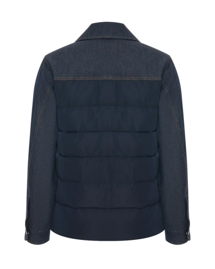 Комбинированная куртка рубашка