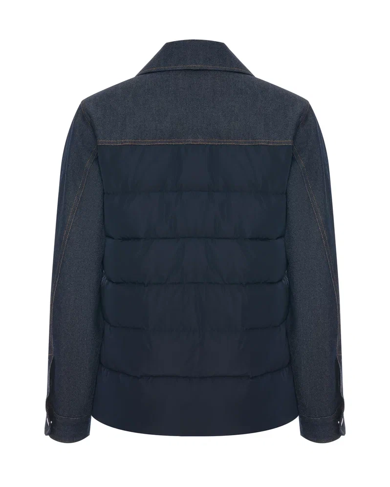 Комбинированная куртка рубашка