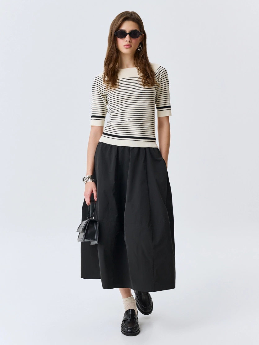 Облегающий джемпер в полоску