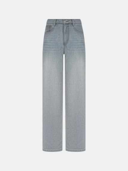 Прямые серые джинсы 