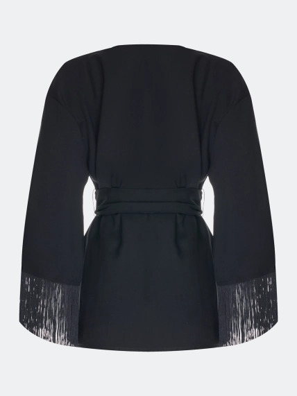 Жакет-кимоно с бахромой