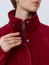 Oversize бомбер из искусственной замши