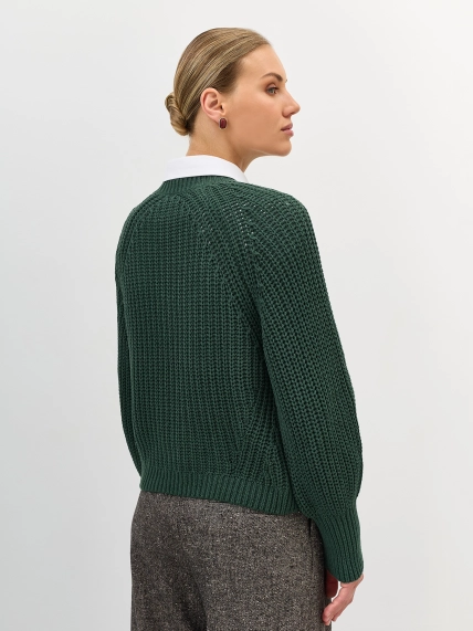 Объемный свитер из смесового хлопка
